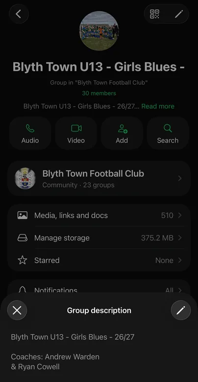 Group info