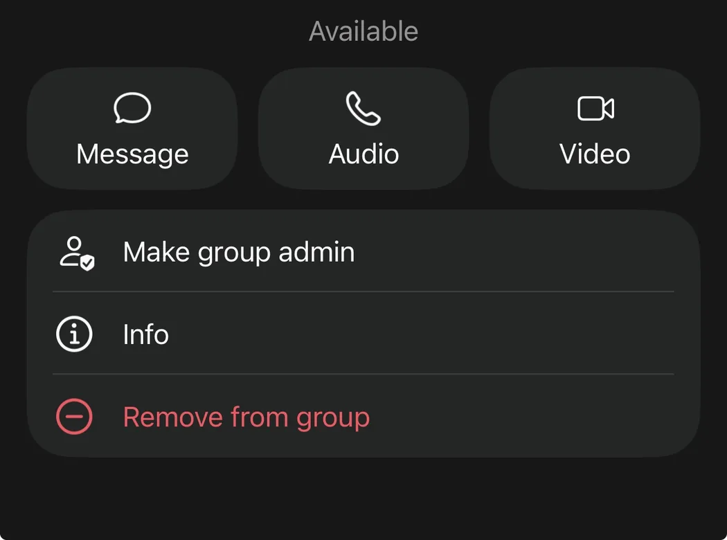 Make group admin